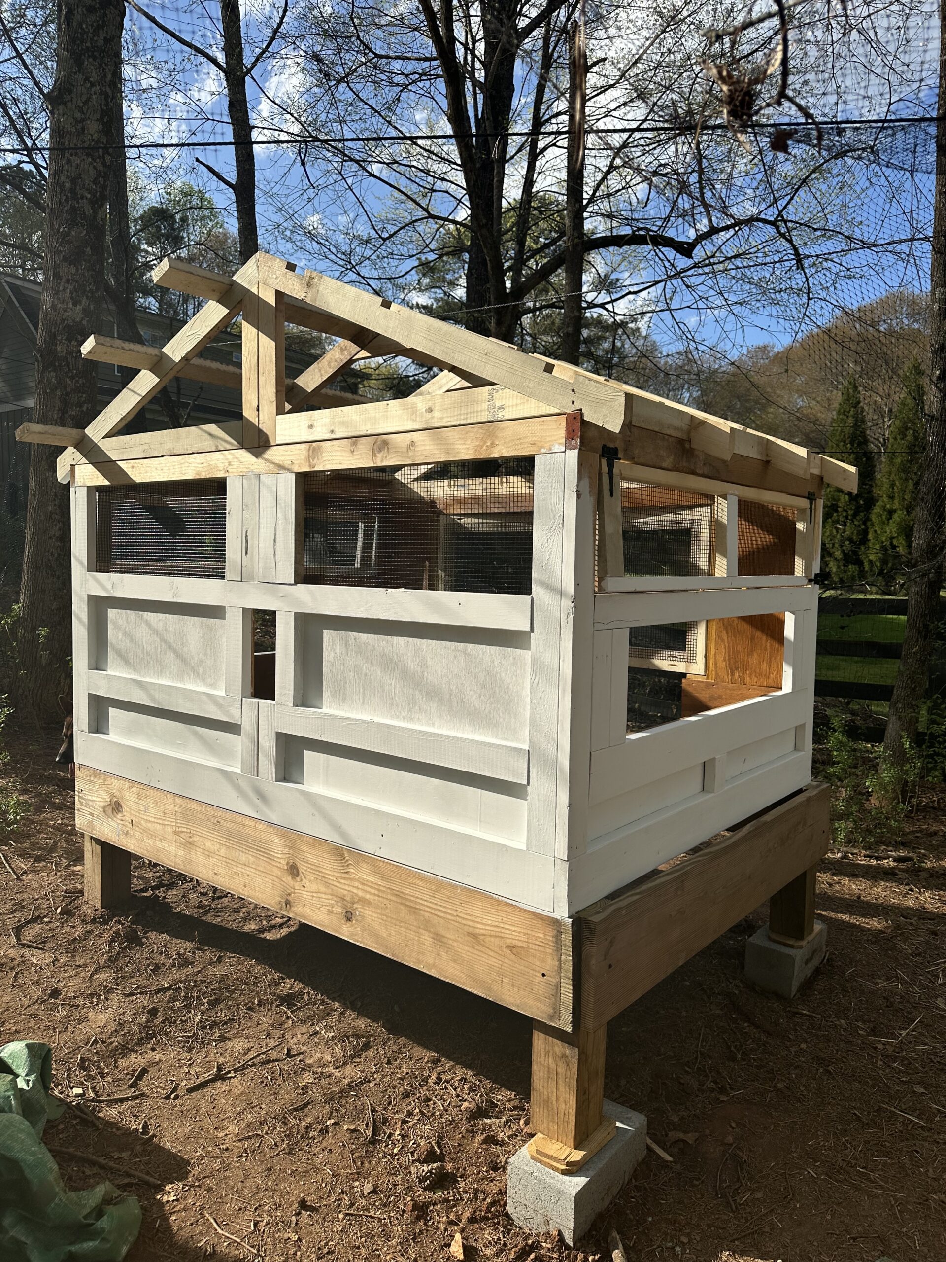 I built our second coop from scratch by copying the design of our existing coop.