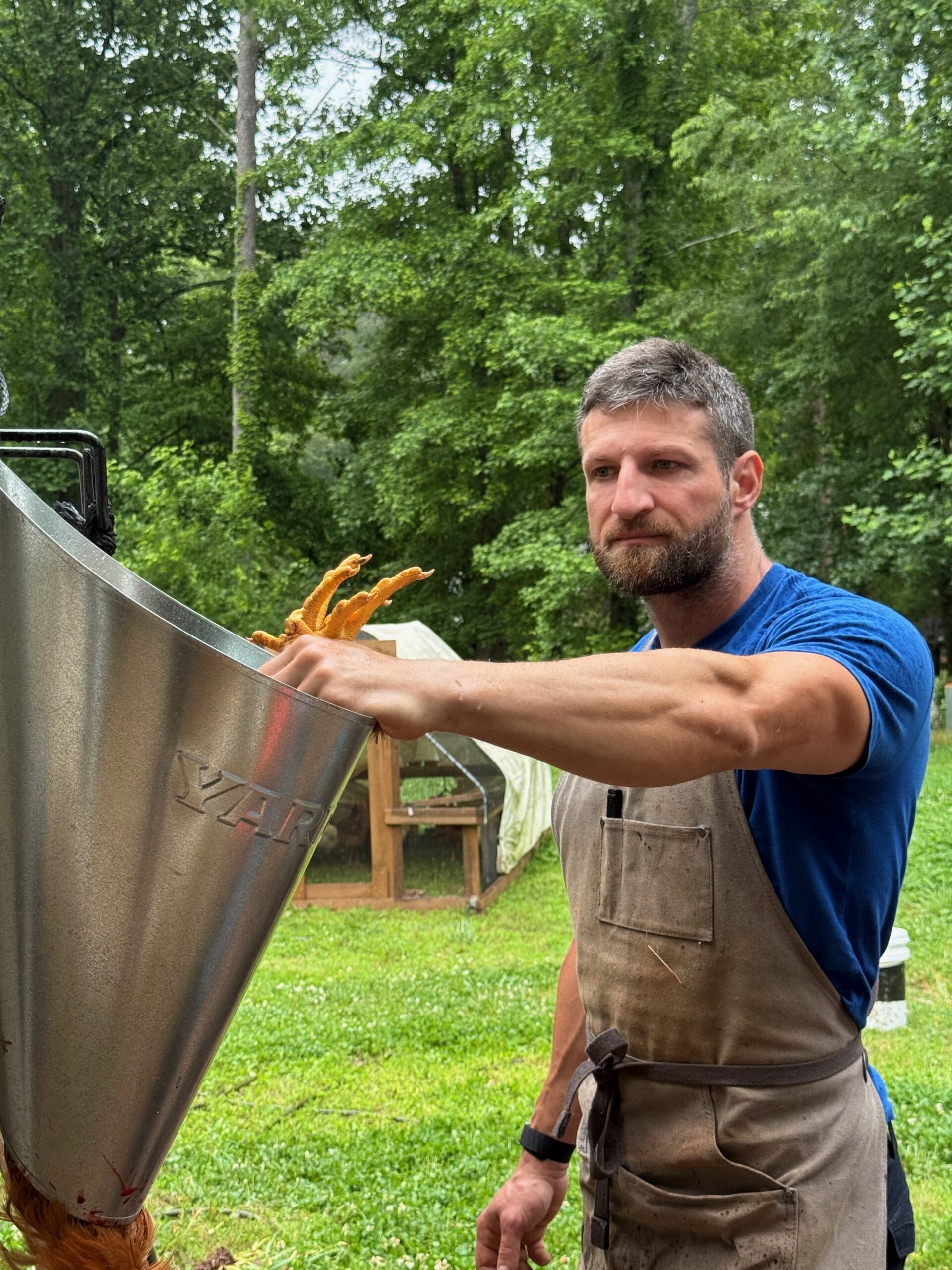 Harvesting animals myself makes my feel more grateful for what ends up on my plate.