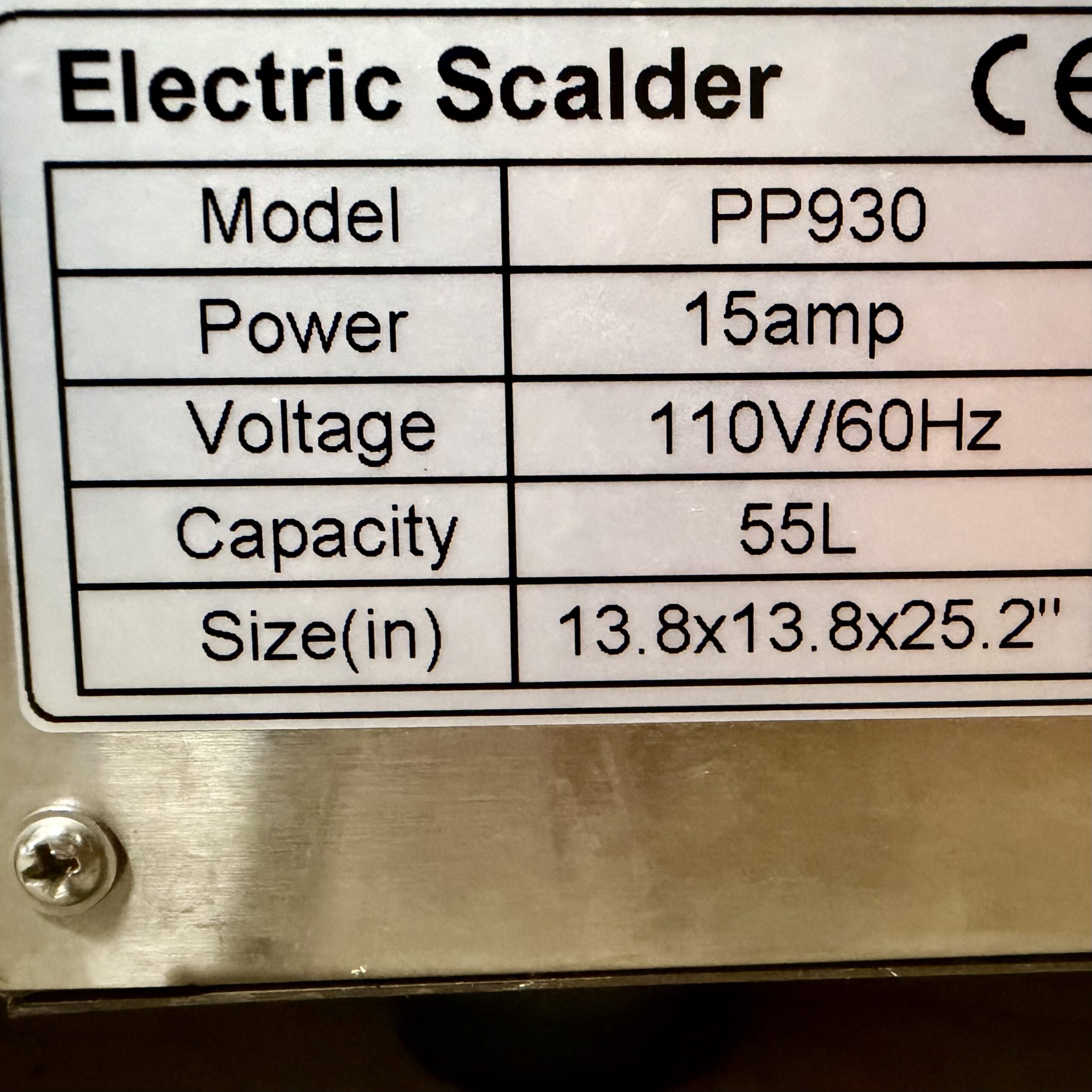 Make sure you use a dedicated 15 or 20A outlet for this scalder.
